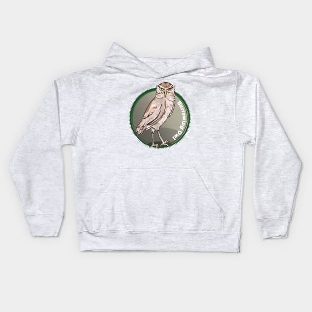 Burrowing Owl Kids Hoodie by mailboxdisco